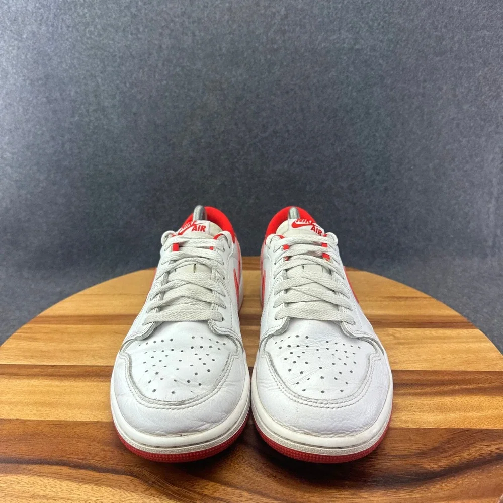 Nike Air Jordan 1 Retro Low OG White University Red CZ0790-161 Men's Sz 9.5